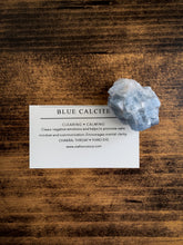 Load image into Gallery viewer, Rough Coated Blue Calcite Specimen - Clear // Calm
