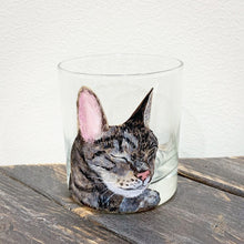 Load image into Gallery viewer, Rocks Glass with Personalized Pet Portrait - Hand Painted - by Via Francesca
