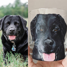 Load image into Gallery viewer, Pilsner Glass with Personalized Pet Portrait - Hand Painted - by Via Francesca
