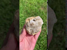 Load and play video in Gallery viewer, Moroccan Geode with Clear Quartz Growth - 178g - Clarity // Enlightenment
