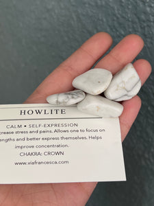 Tumbled Howlite - Calm // Self-Expression